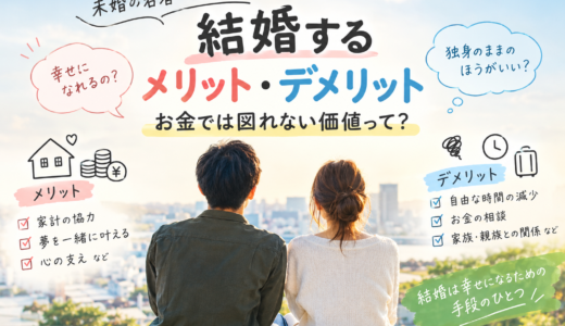 未婚の若者へ送る！「結婚するメリット・デメリット」お金では図れない価値って？