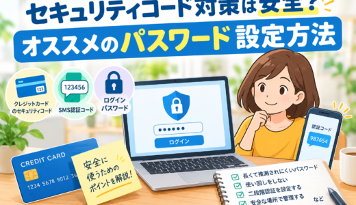 セキュリティコード対策は安全？オススメのパスワード設定方法